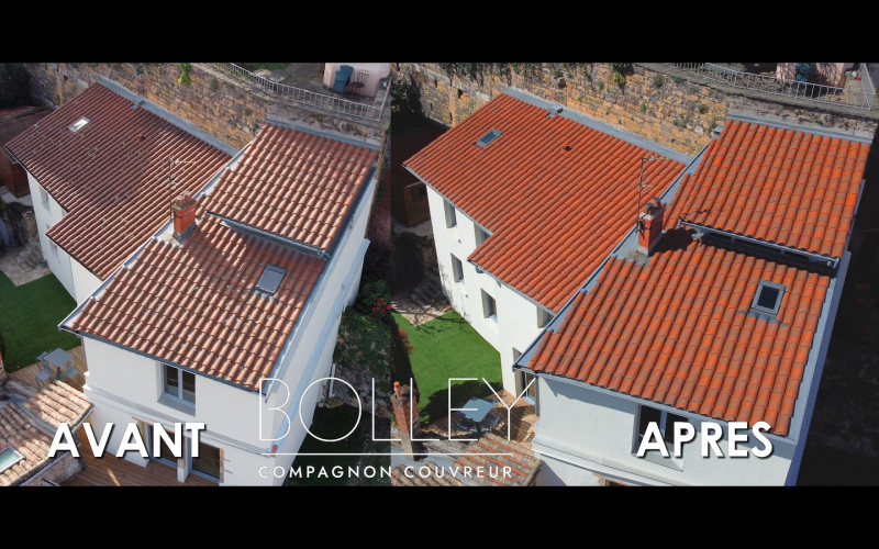 Nettoyage de toiture pas cher à 10€ du m2 dans le Rhône 69