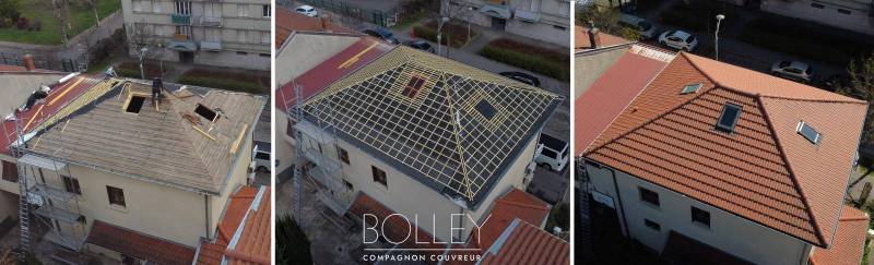 Changement de toiture à Genas