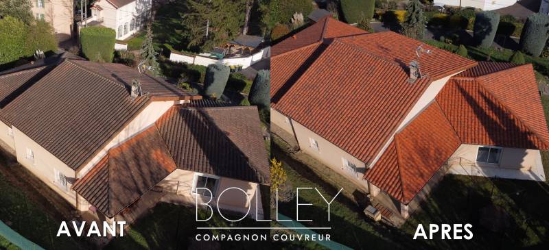 Nettoyage de toiture à Vernaison